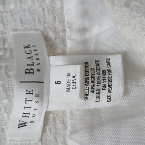 White House black market white midi skirt  Sz 6 EUC - Picture 5 of 5